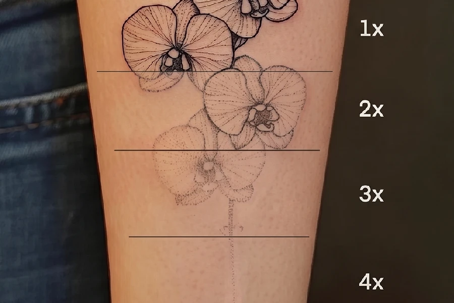 Q-switched laser tattoo removal procedure at SkinKouture